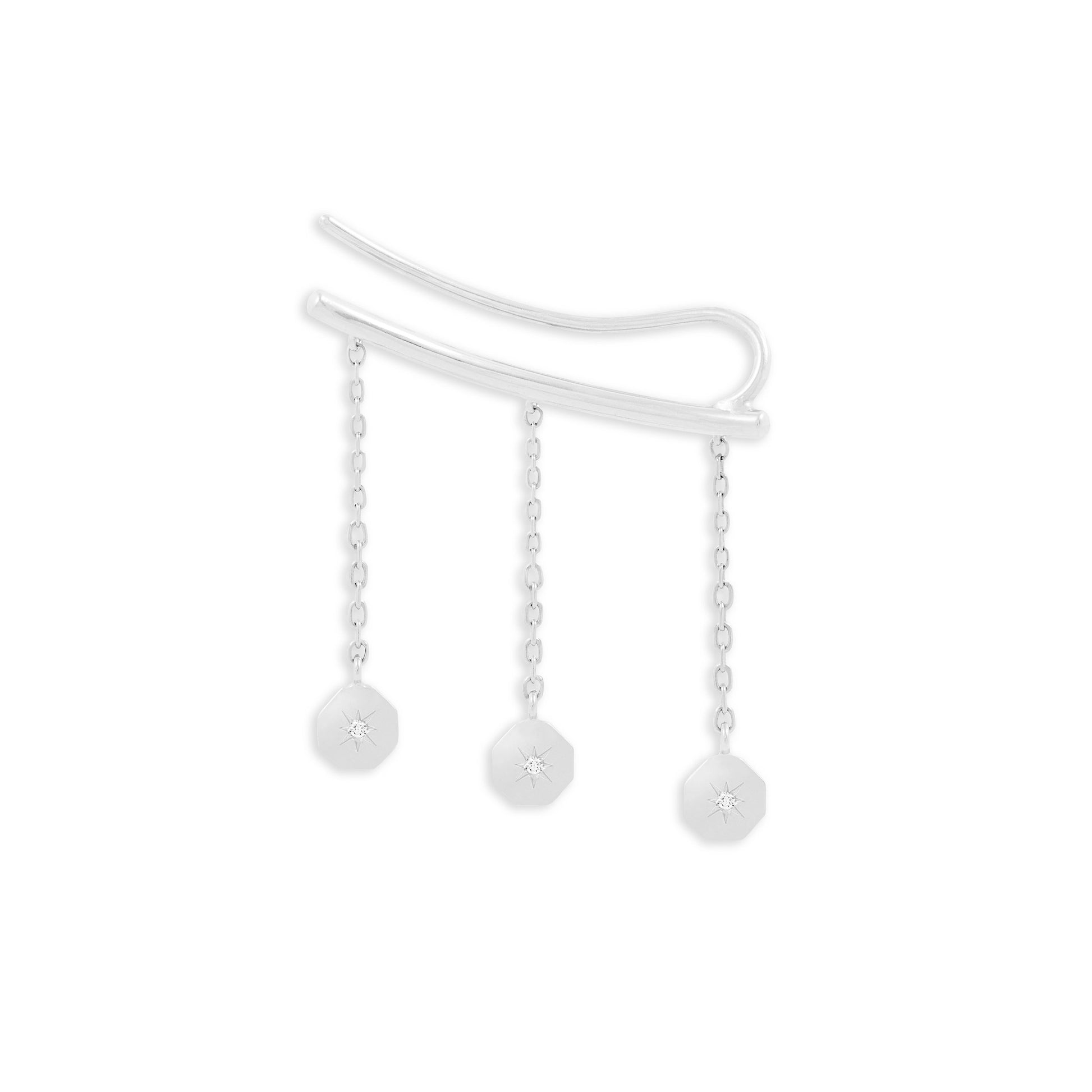 Boucle d'oreille Éternité Valse - Or 18 carats