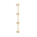 Boucle d'oreille pendante Mini Marguerite L - Or 18 carats et diamants