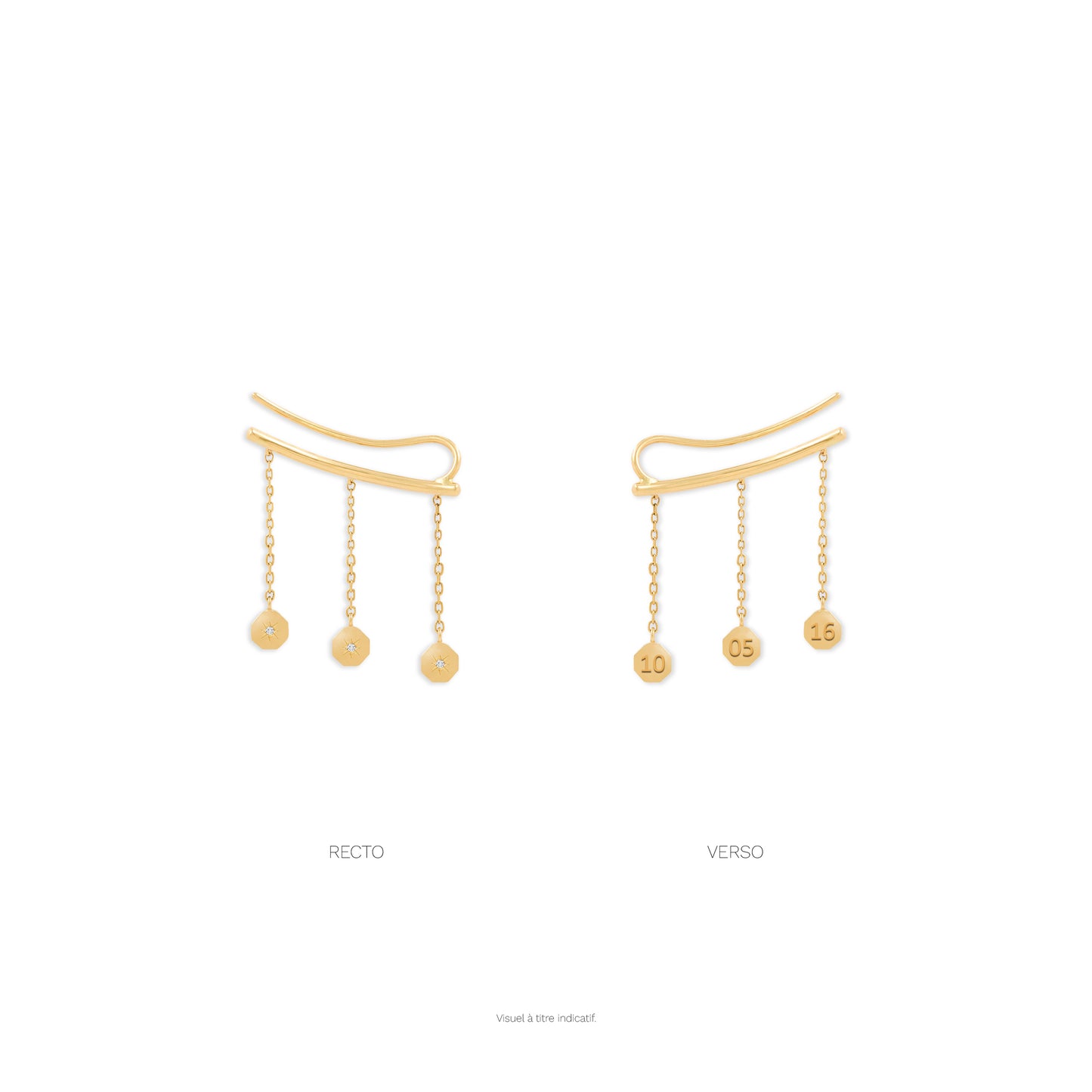 Boucle d'oreille Éternité Valse