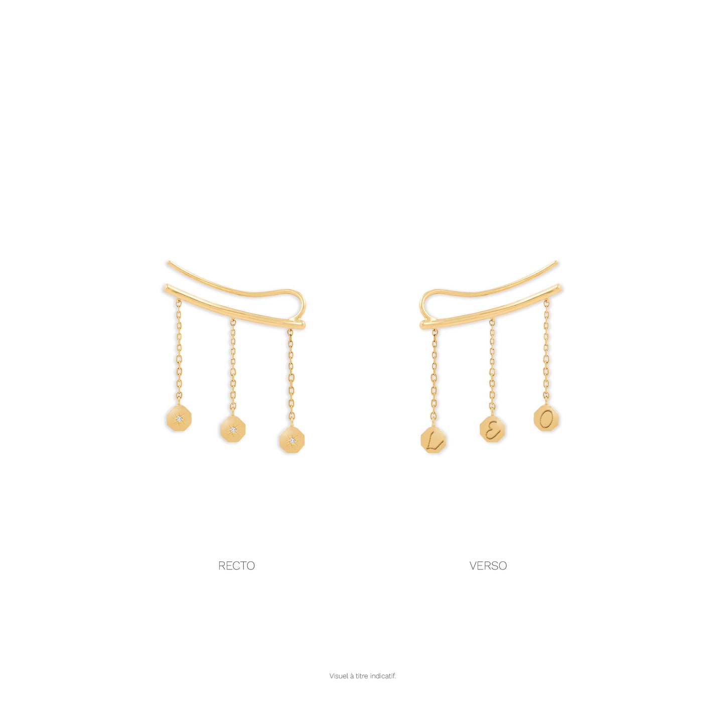 Boucle d'oreille Éternité Valse