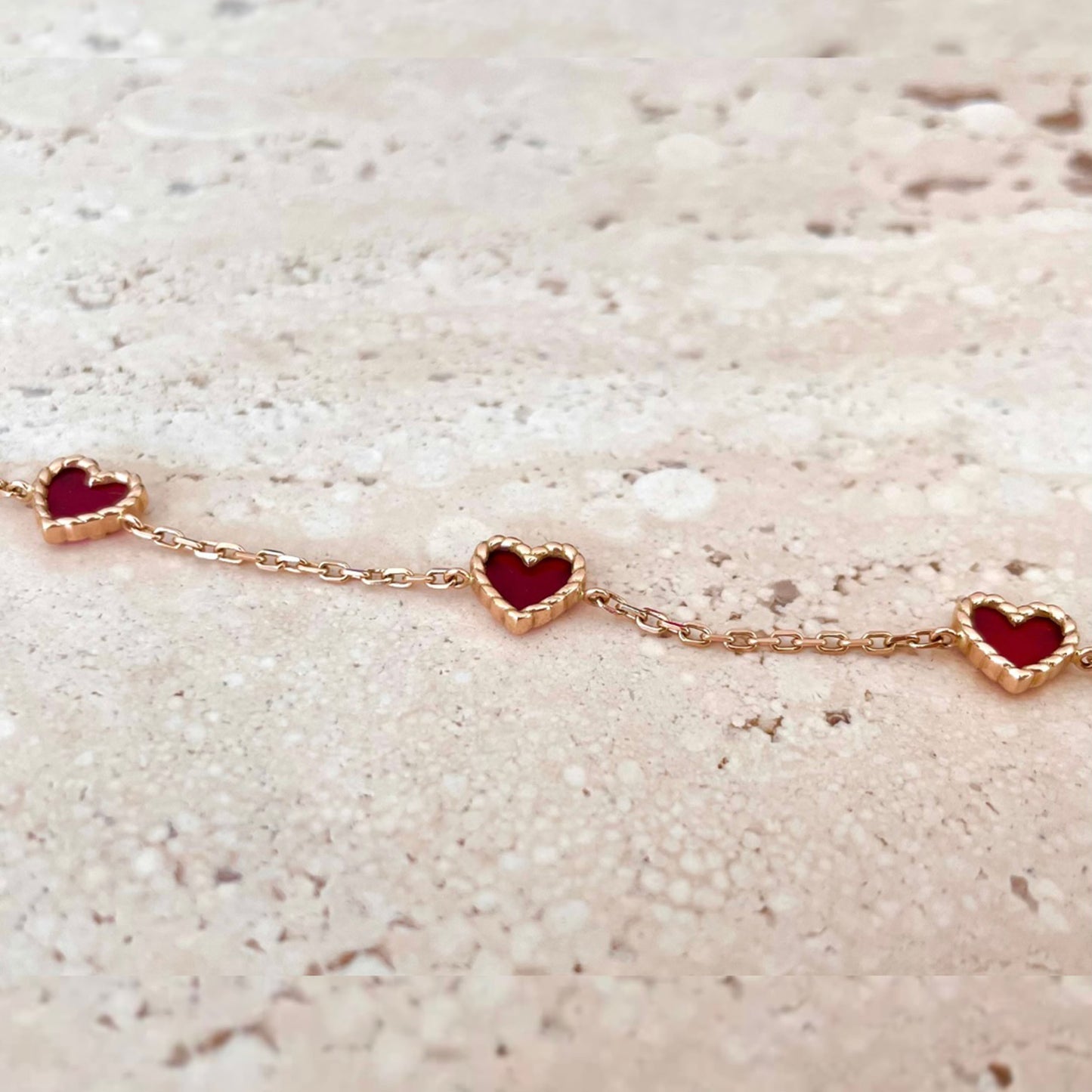 Bracelet Nuances Coeur cornaline