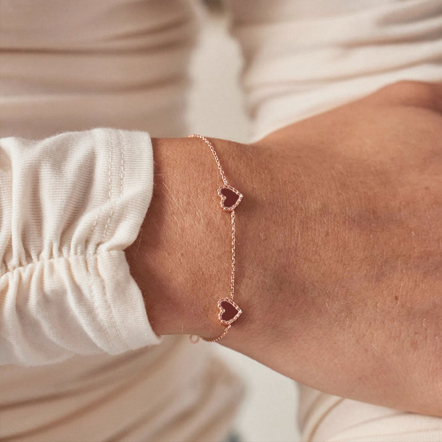 Bracelet Nuances Coeur cornaline