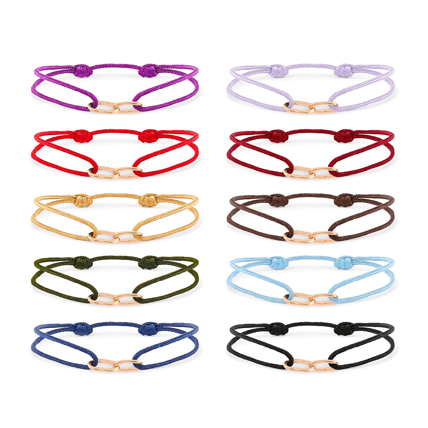 Bracelet cordon Maillons