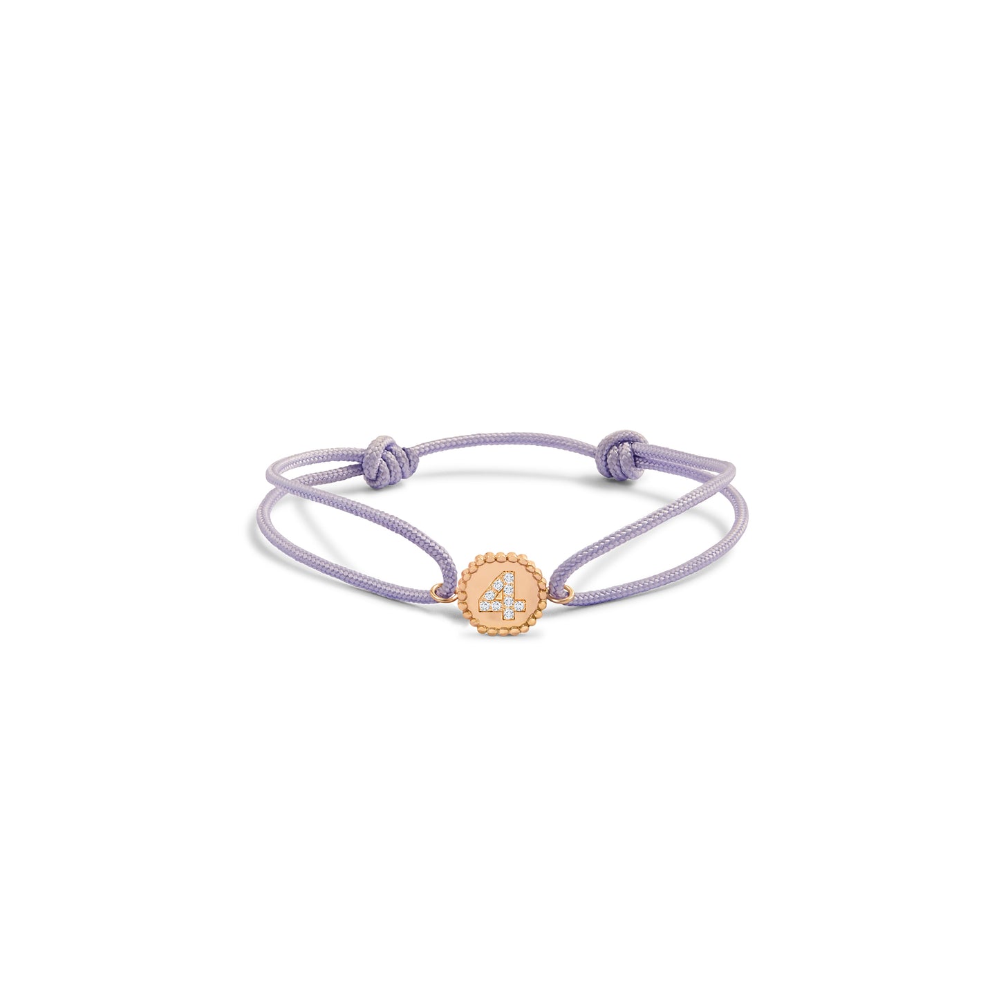 Bracelet cordon Numérologie perles d'or