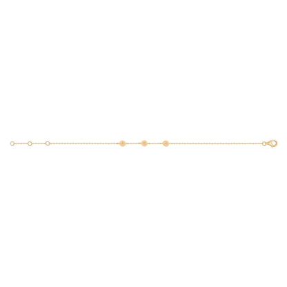 Bracelet Éternité - Or 18 carats et saphir rose