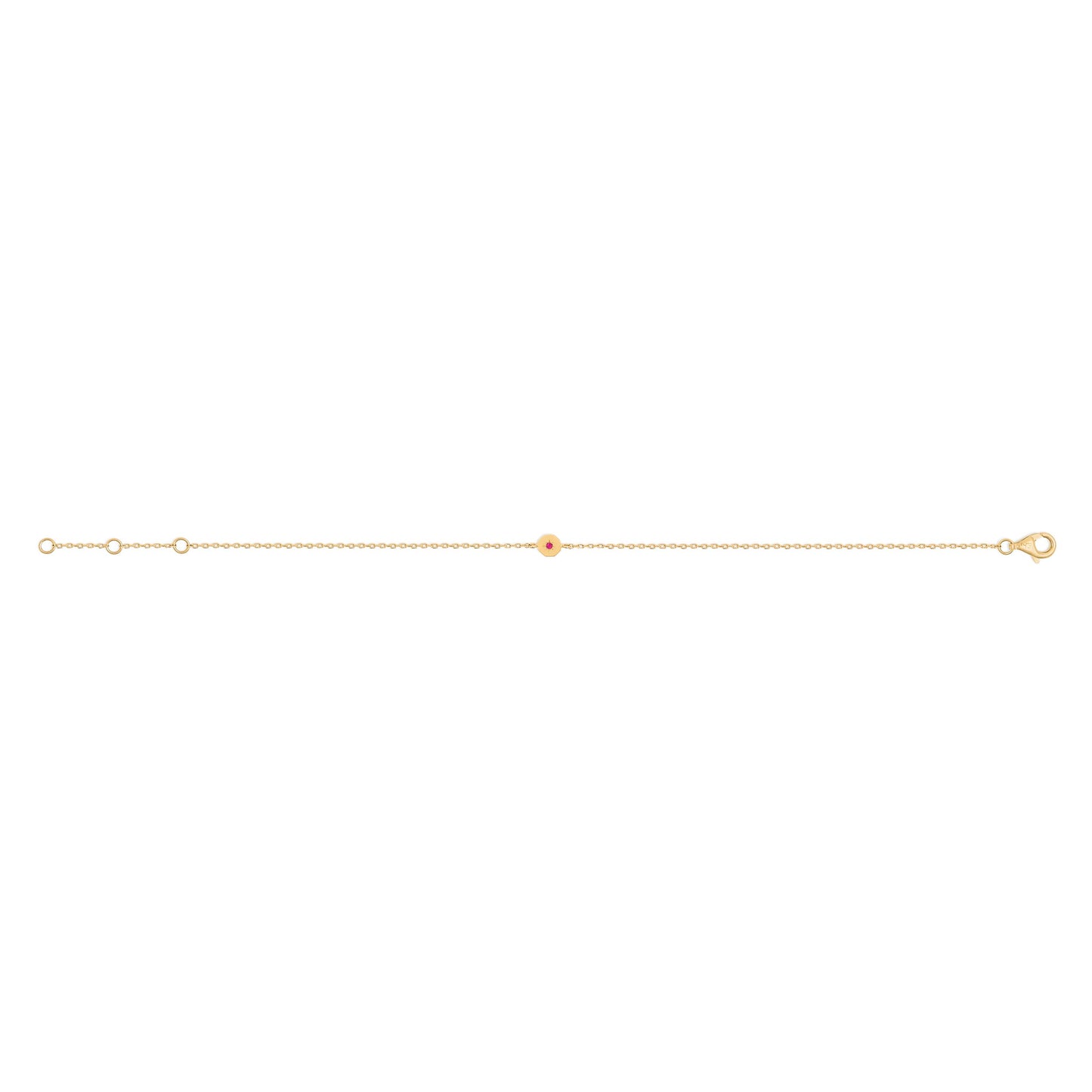 Bracelet Éternité - Or 18 carats et rubis