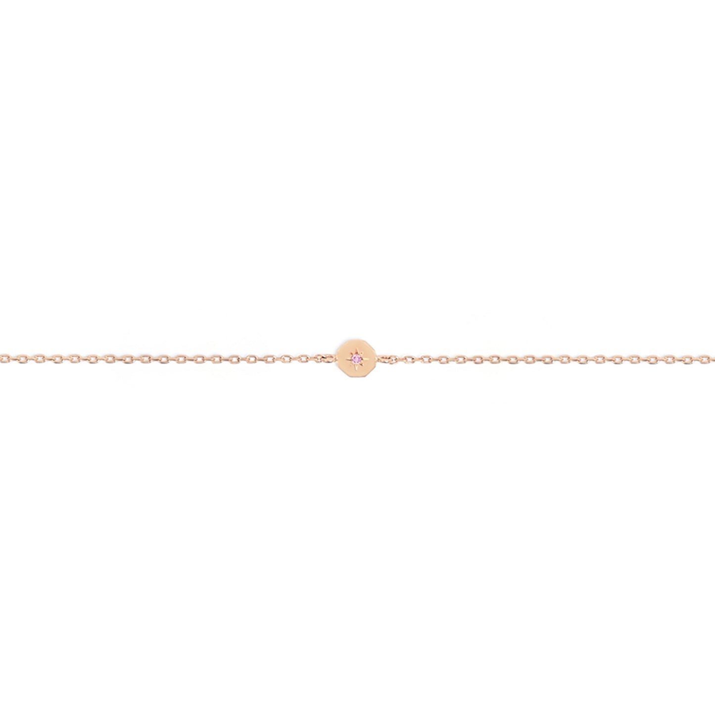 Bracelet Éternité - Saphir rose