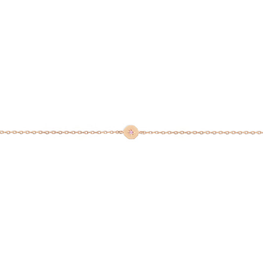 Bracelet Éternité - Saphir rose