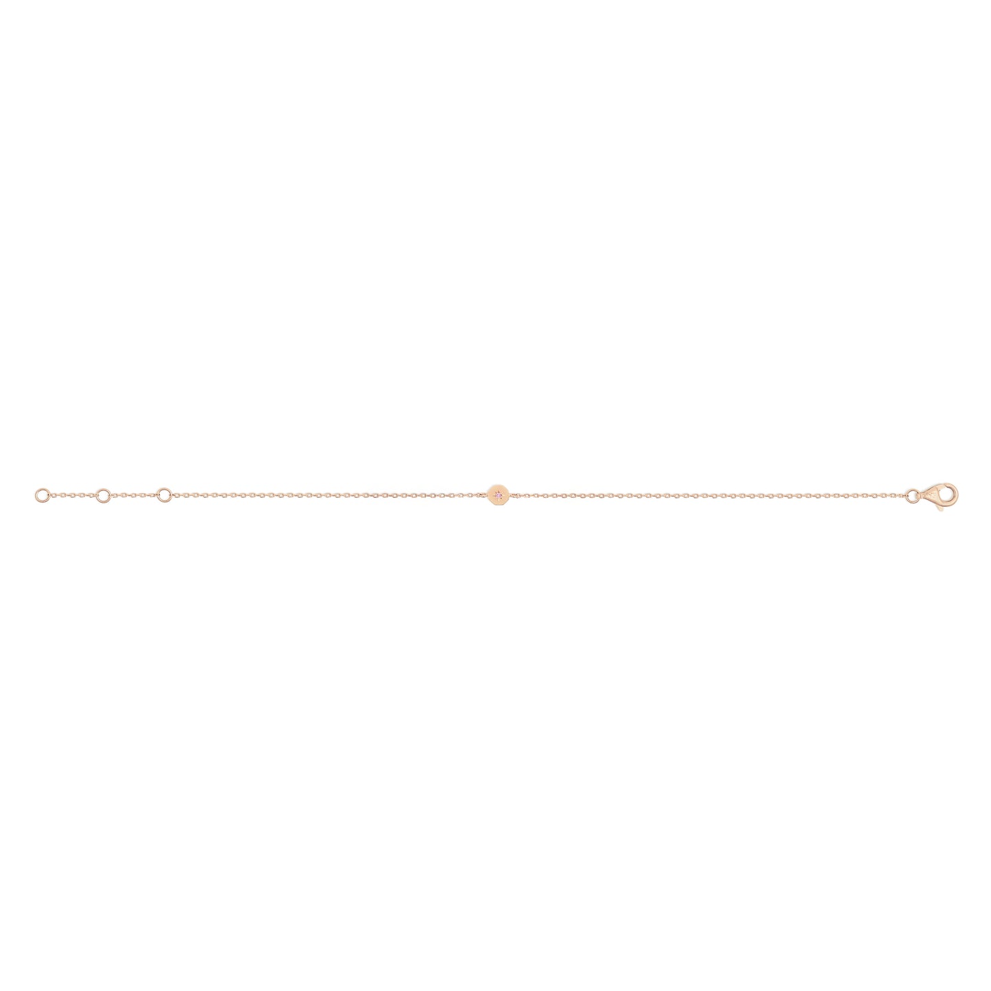 Bracelet Éternité - Saphir rose