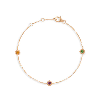 Bracelet Marguerite Arc-en-ciel
