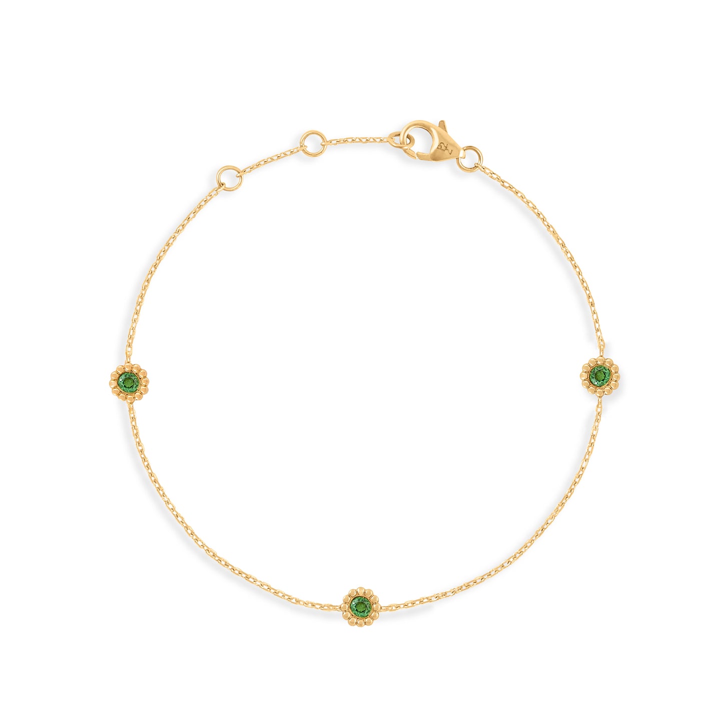 Bracelet Marguerite tsavorite