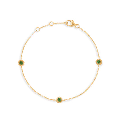 Bracelet Marguerite tsavorite