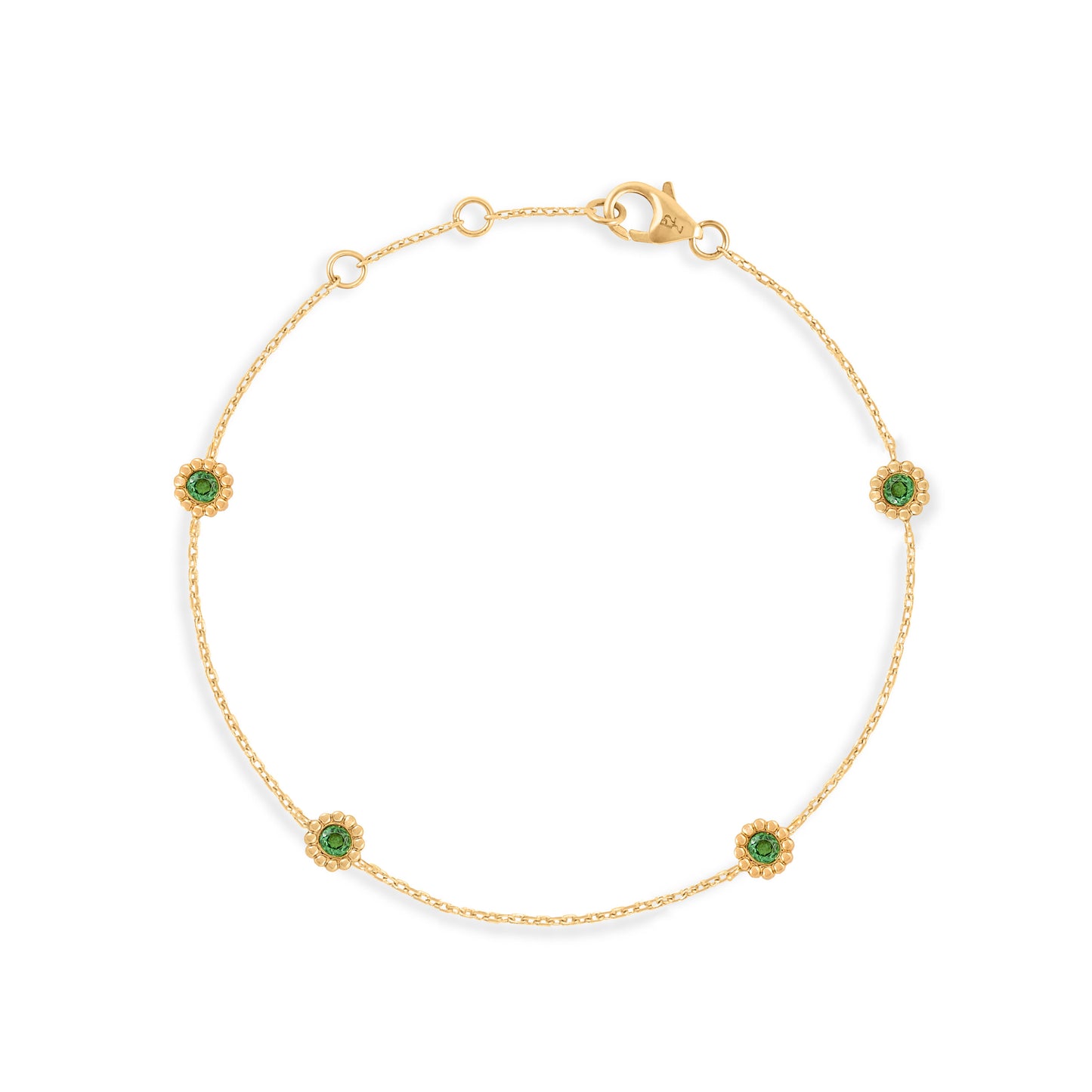 Bracelet Marguerite tsavorite