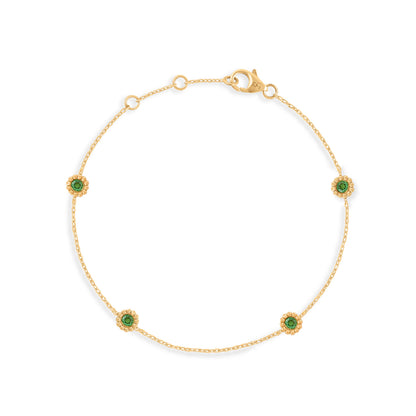 Bracelet Marguerite tsavorite