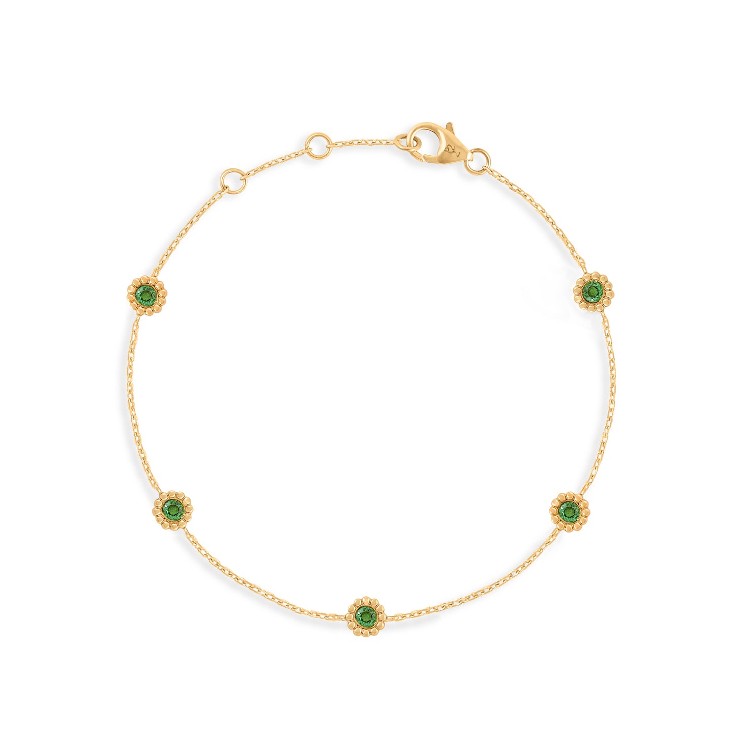 Bracelet Marguerite tsavorite