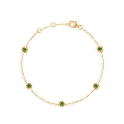 Bracelet Marguerite tsavorite