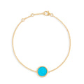 Bracelet Nuances Turquoise - Or jaune 18 carats