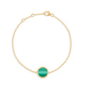 Bracelet Nuances malachite - Or jaune 18 carats