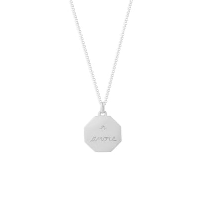 Médaille Amore - Or 18 carats et diamant