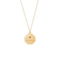 Médaille Amore - Or jaune 18 carats et saphir bleu