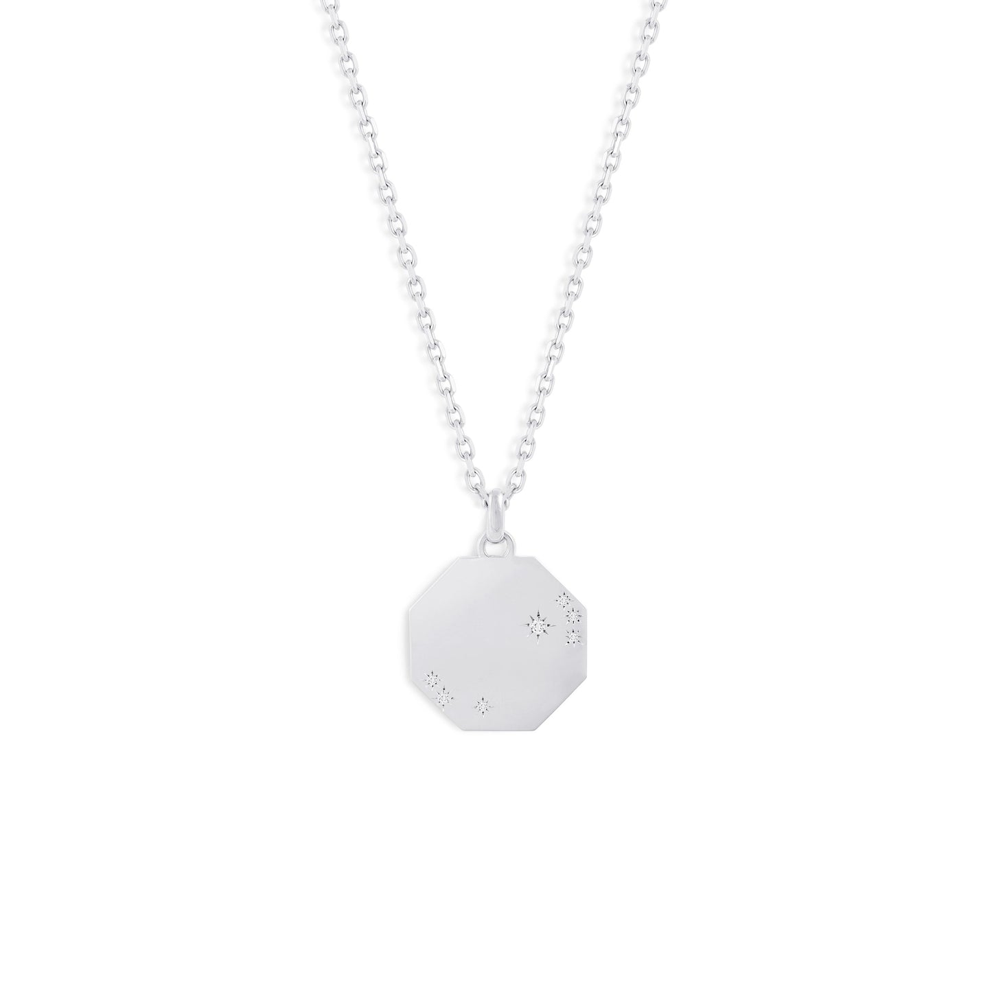 Médaille Constellations - Or blanc
