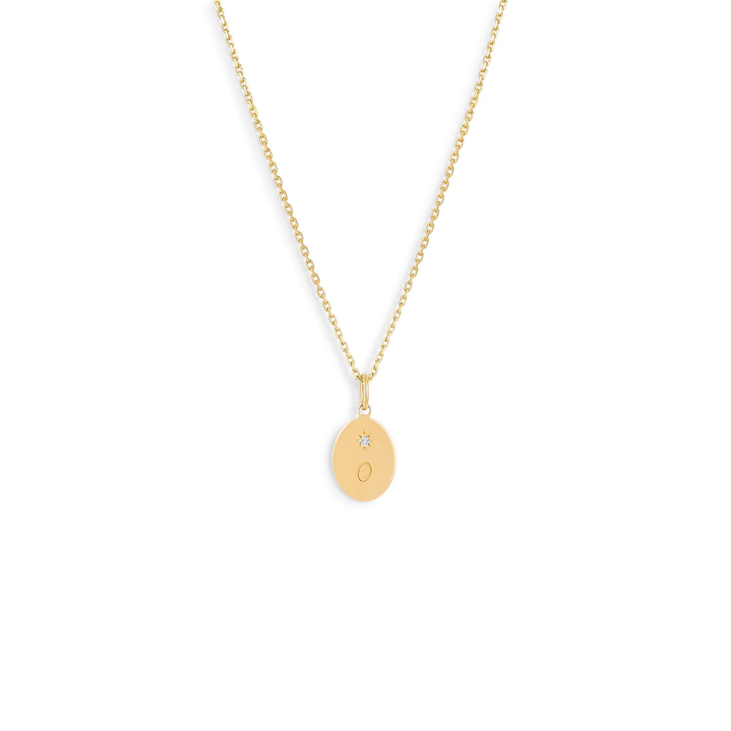 Médaille Forget me not - Or 18 carats et diamant
