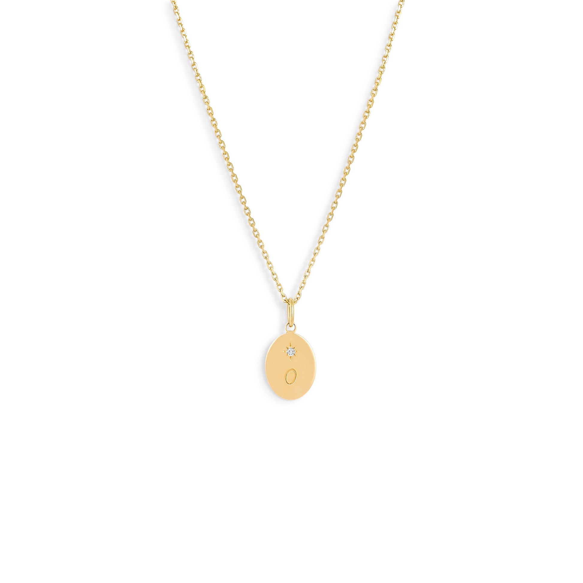 Médaille Forget me not - Or 18 carats et diamant