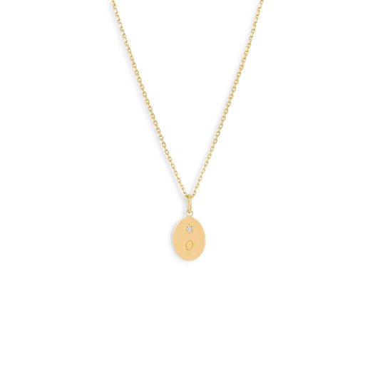 Médaille Forget me not - Or 18 carats et diamant