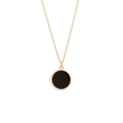 Médaille Nuances Onyx - Or rose 18 carats