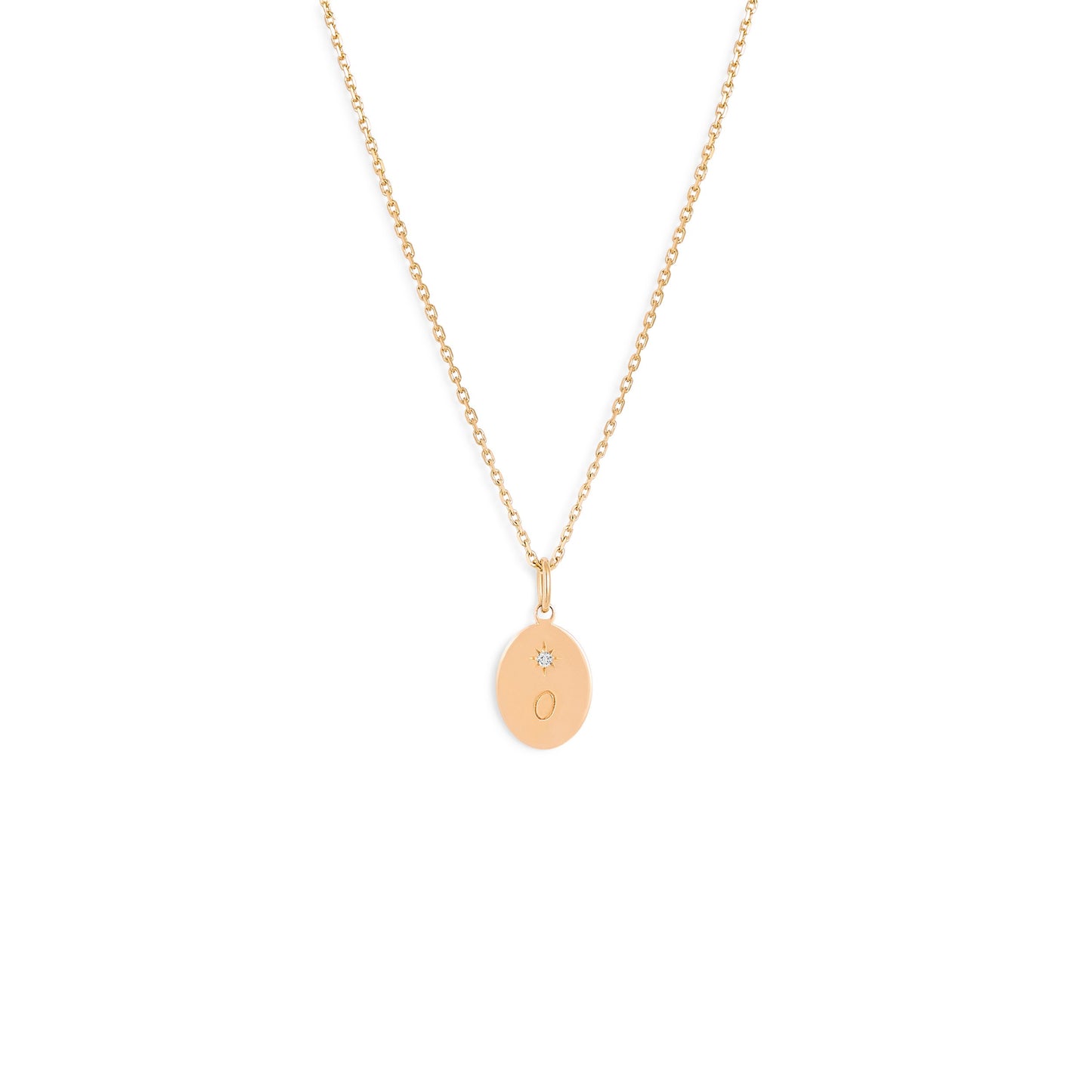 Médaille Forget me not - Or 18 carats et diamant