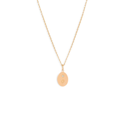 Médaille Forget me not - Or 18 carats et diamant