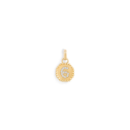 Médaille Numérologie perles d'or