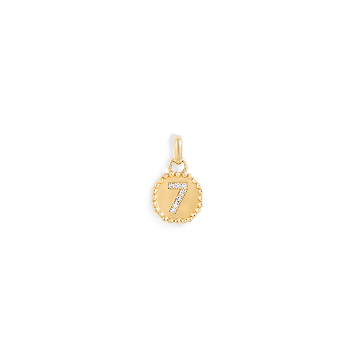 Médaille Numérologie perles d'or