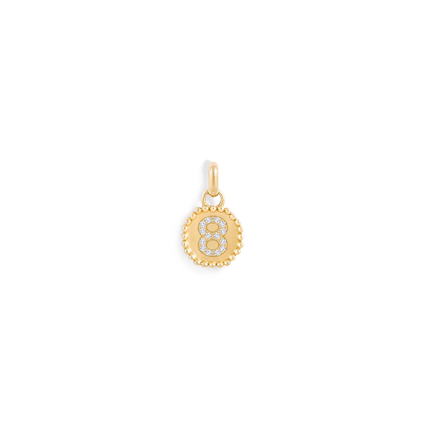 Médaille Numérologie perles d'or