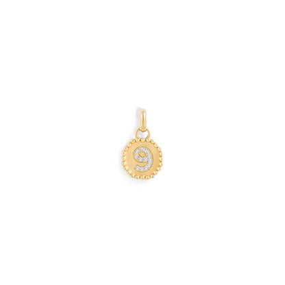 Médaille Numérologie perles d'or
