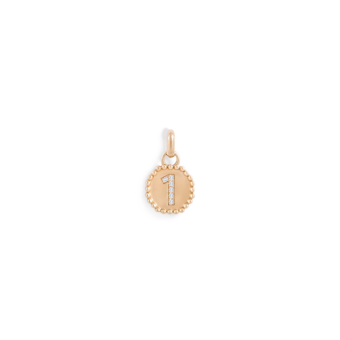 Médaille Numérologie perles d'or
