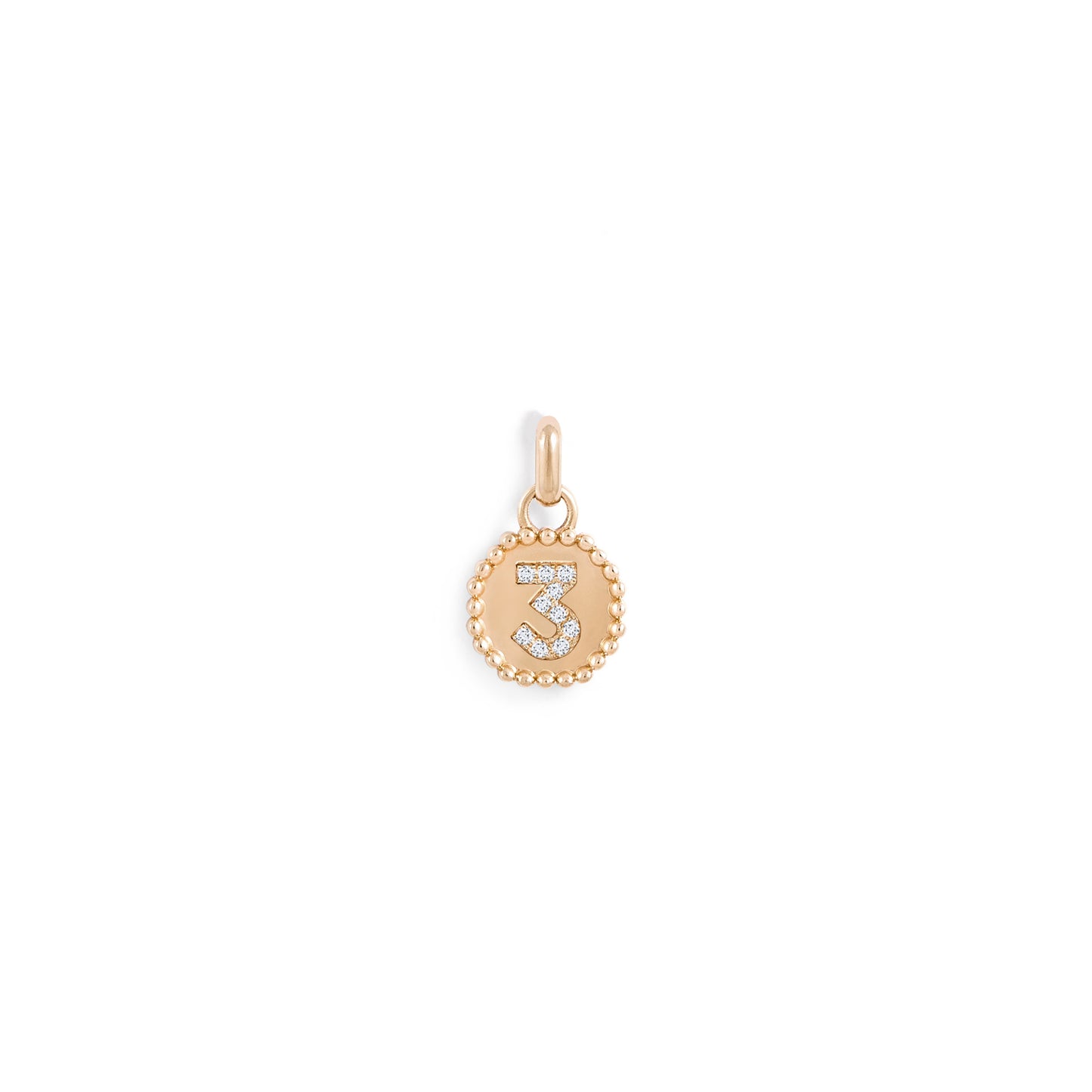 Médaille Numérologie perles d'or