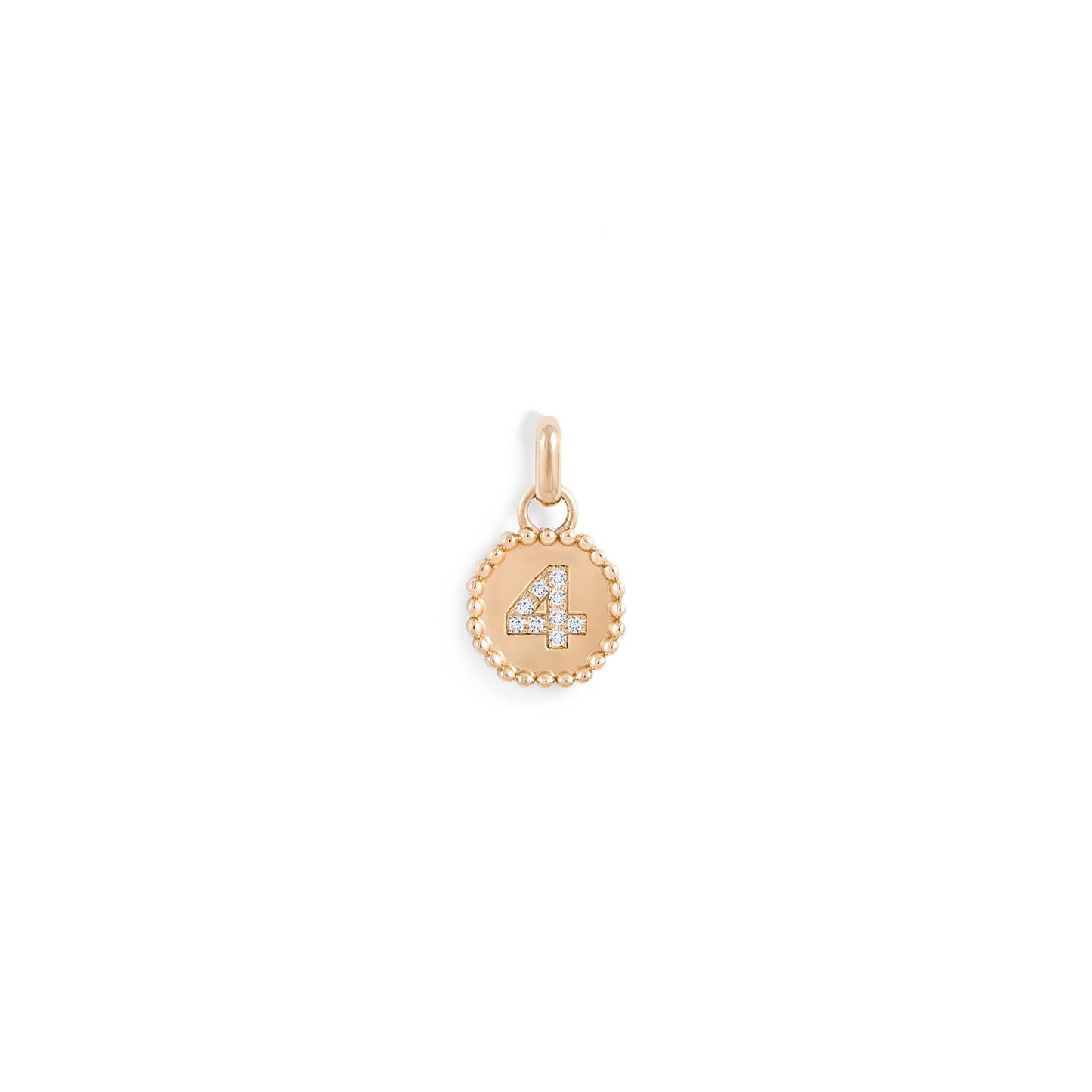 Médaille Numérologie perles d'or