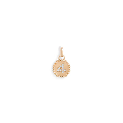 Médaille Numérologie perles d'or