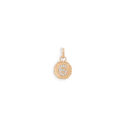 Médaille Numérologie perles d'or