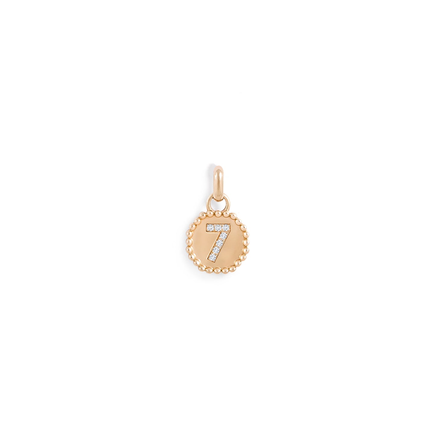 Médaille Numérologie perles d'or