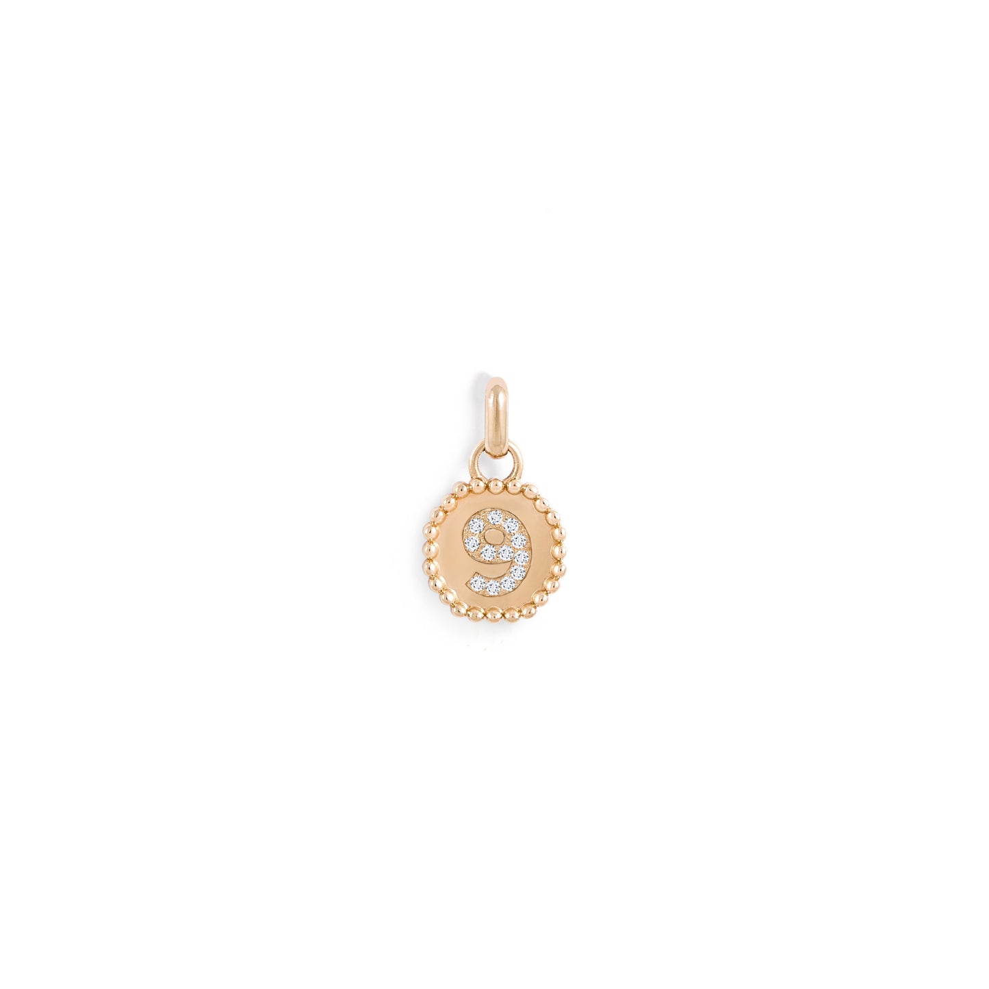 Médaille Numérologie perles d'or