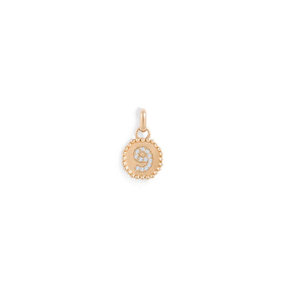 Médaille Numérologie perles d'or