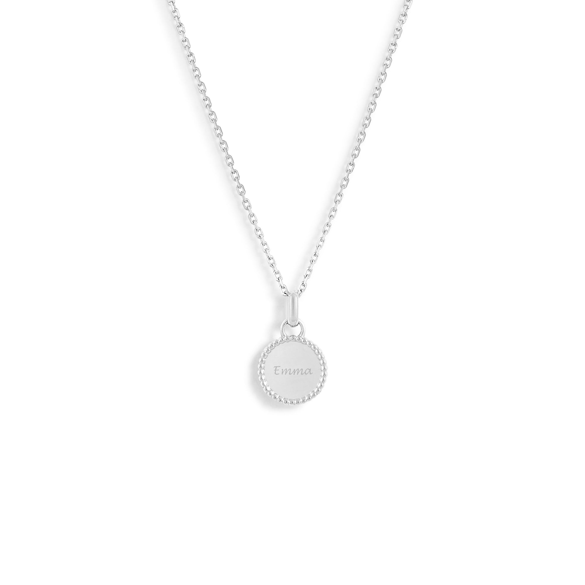 Mini médaille My Poinçon 22 perles d'or ronde - Or 18 carats