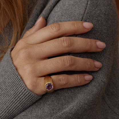 Bague Dôme Améthyste