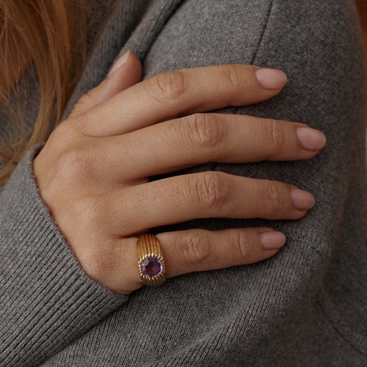 Bague Dôme Améthyste