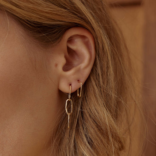 Boucles d'oreille pendantes Maillons