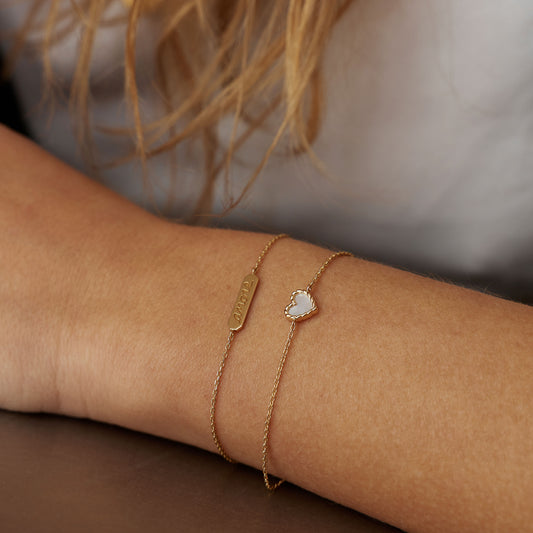 Bracelet Nuances Coeur nacre