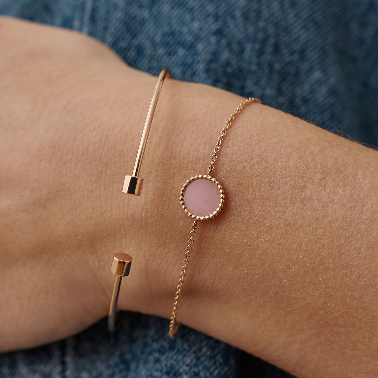 Bracelet Nuances opale rose