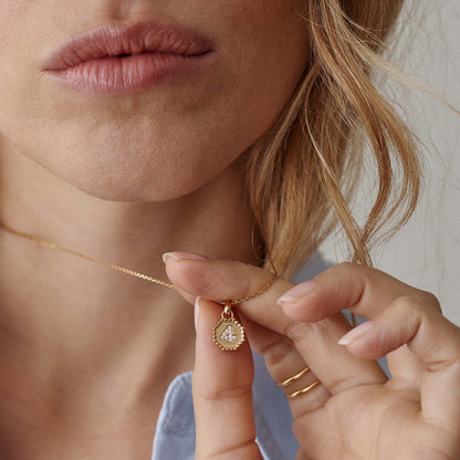 Médaille Numérologie perles d'or